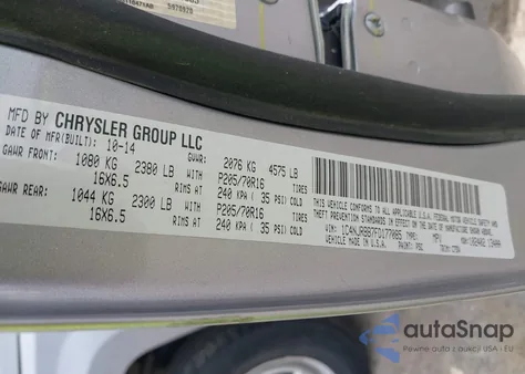 2015 Jeep Patriot Sport z USA, uszkodzony, nr VIN 1C4NJRBB7FD177085